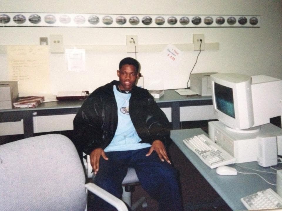 Sheldon in the high school computer club